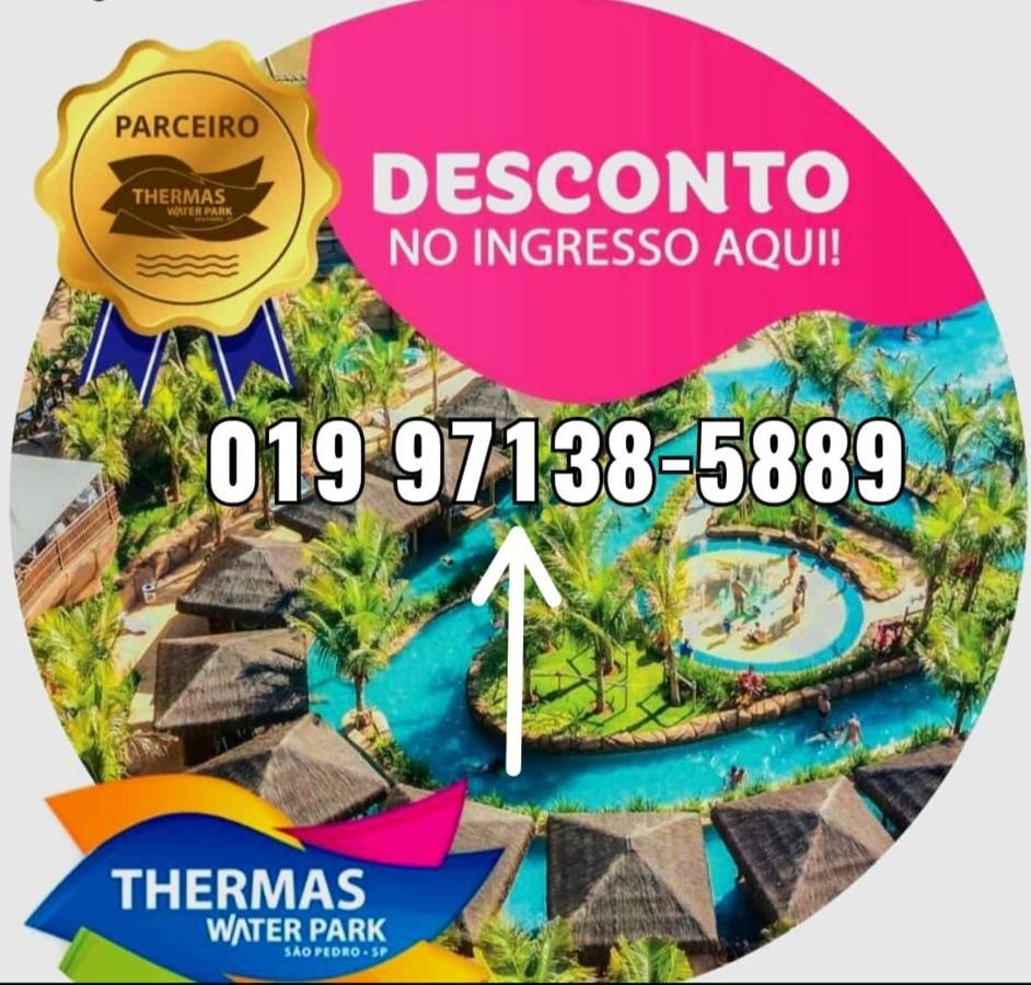 Suites Ambiente Familiar -Prox Do Thermas Águas de São Pedro Bagian luar foto